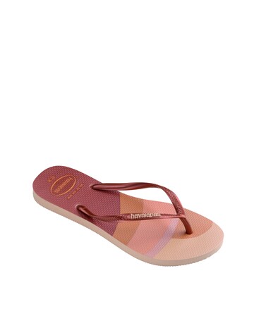 Havaianas Slim Glow Toe Post Flip Flop Sandals