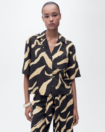 Mango Printed Short-Sleeved Shirt