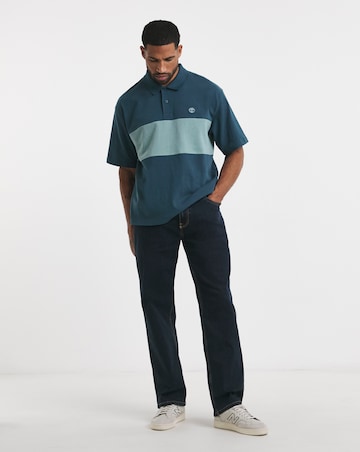 Timberland Colourblock Rugby Polo - Blue