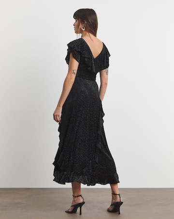 Joanna Hope Maxi Ruffle Burnout Dress