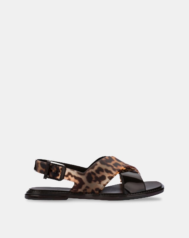 Melissa Cleo Jelly Leopard Sandals - Standard Fit (D)