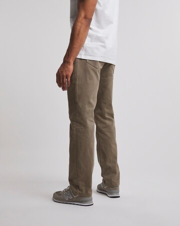 Premium Tan Straight Fit Twill Jean