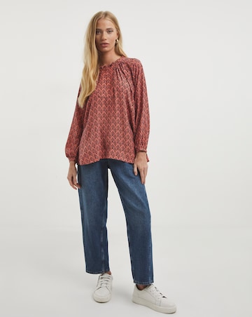 Whistles Sea Tree Print Blouse