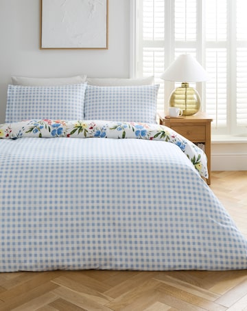 Bonnie Floral Cotton Blend Reversible Duvet Cover Set