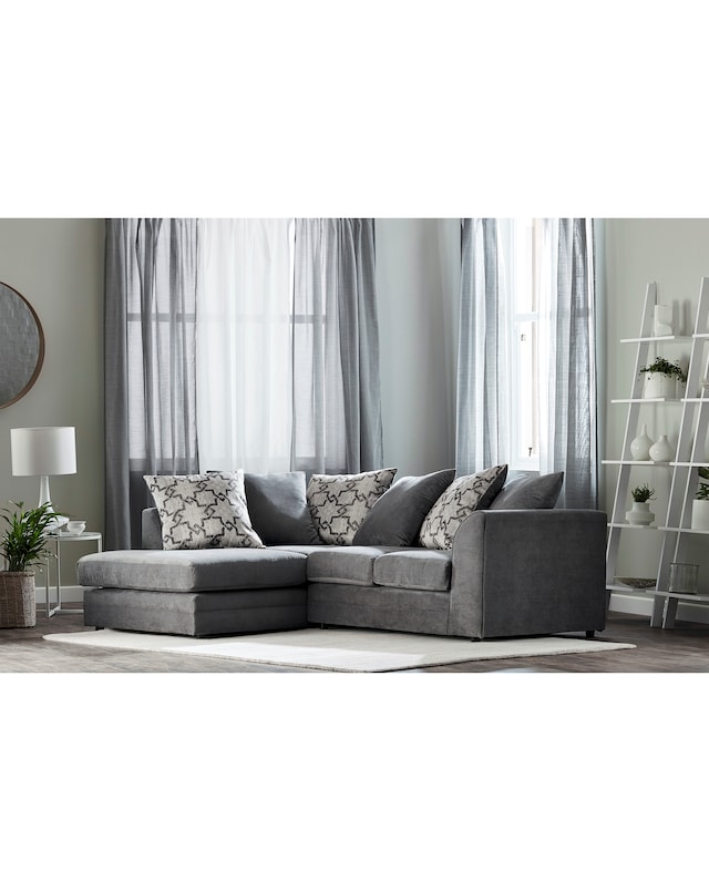Grace Chenille Left Hand Corner Sofa