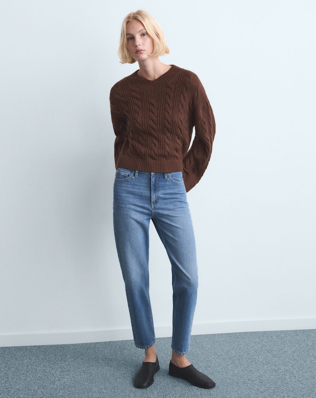 Mango Comfort High-Rise Mom Jean