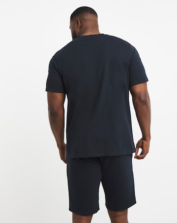 Jack & Jones Star Logo T-Shirt & Short Set - Navy