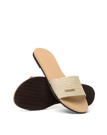 Havaianas Malta Metallic Slider Sandals