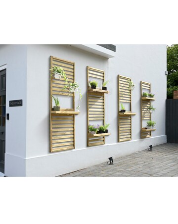 Forest Slatted Wall Planter 1 Shelf