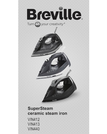 Breville Super Steam Ceramic Iron - Wine