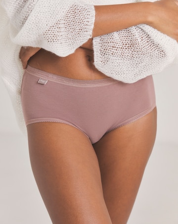 Sloggi (3 Pack) Basic Midi Knickers Cocoa Multi