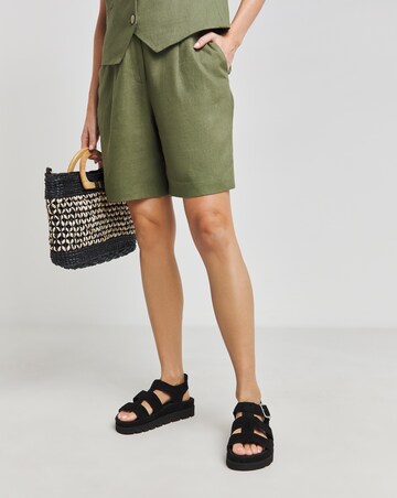 Sakura Fisherman Suede Flatform Sandals - Wide Fit (E)