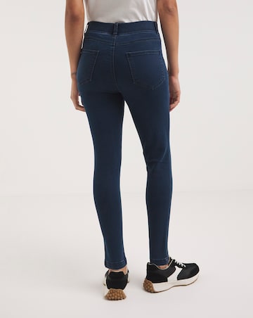 Simply Be Amber Dark Indigo Pull On Skinny Jeggings
