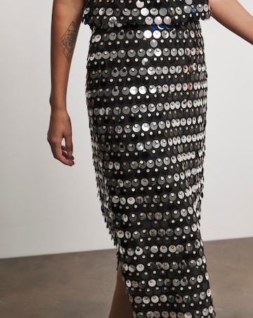 Joanna Hope Sequin Column Skirt