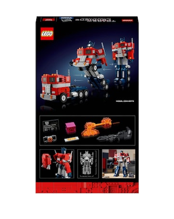 LEGO Icons Optimus Prime, Transformers Robot Model Set 10302