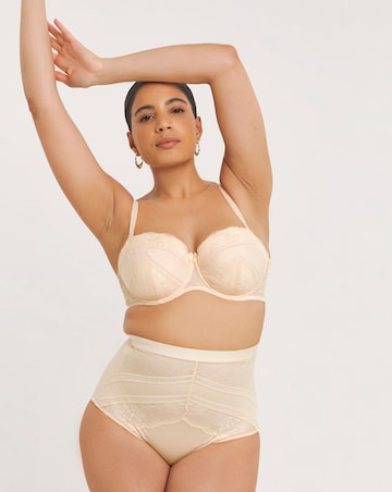 MAGISCULPT Lace And Mesh Underwire Padded Multiway Bra B-F - Blush