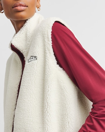 Snowdonia Ecru Borg Lined Gilet