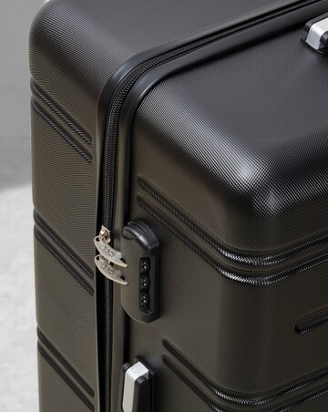 Rock Lisbon 3pc Suitcase Set - Black