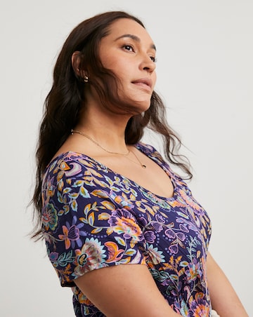 Joe Browns Tabitha Boho Border Crinkle Maxi Dress