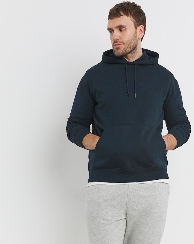 Overhead Hoodie Long Length- Navy
