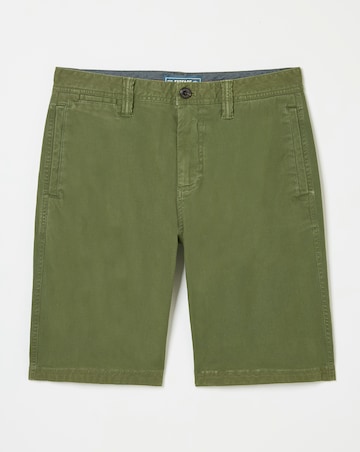 Fatface Stow Garment Dyed Shorts - Green