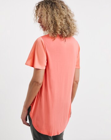 Jersey Back Satin Top