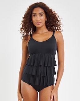 MAGISCULPT Illusion Ruffle Tummy Control Swimsuit