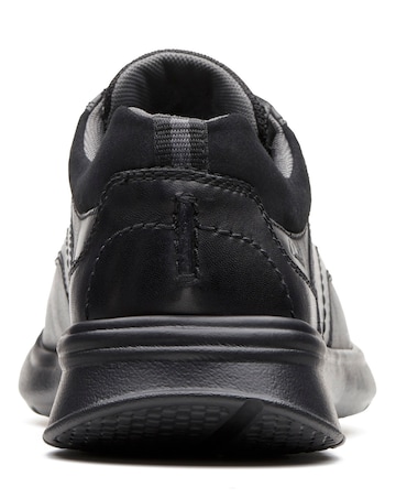 Clarks Cottrell Edge Wide Fit Shoe - Black