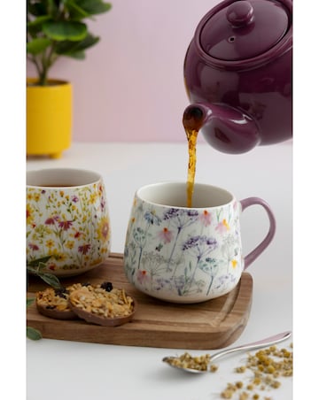 Price & Kensington Set of 4 Daisy Mugs