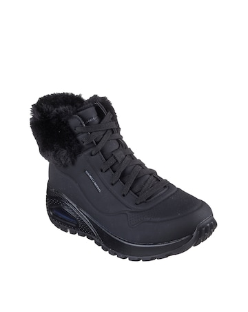 Skechers Uno Rugged Fur Lace Up Boot Standard Fit