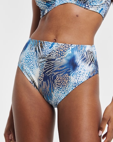 Fantasie Seraya Sands Gathered High Waist Bikini Brief Denim