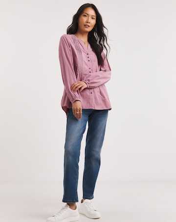 Julipa Cord Pintuck Blouse