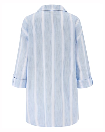 Pour Moi Woven Cotton Stripe Nightshirt