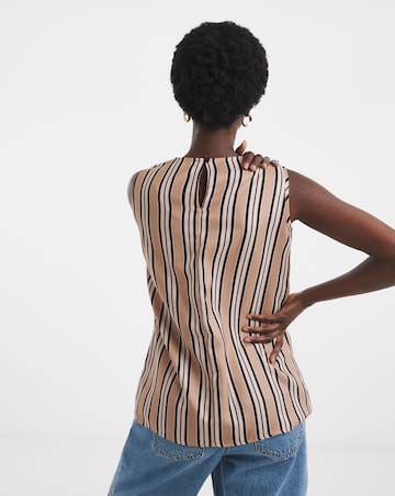 Stripe Shell Tank Top
