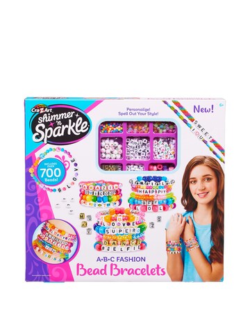 Shimmer 'N' Sparkle ABC Fashion Bead Bracelets