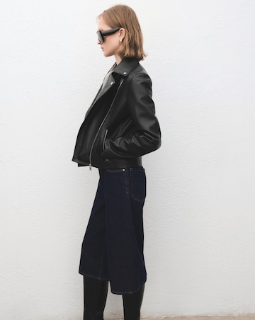 Mango Faux Leather Biker Jacket