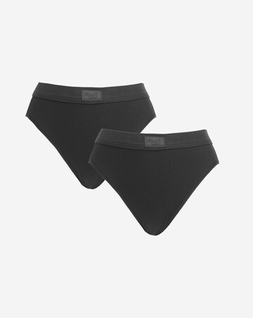 Sloggi (2 Pack) Cotton Double Comfort Tai Knickers Black