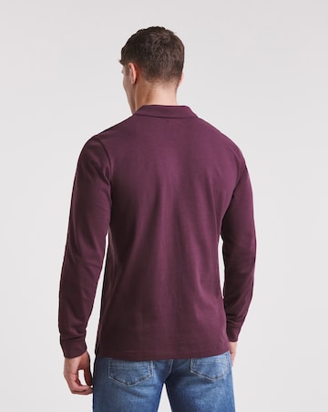 Long Sleeve Pique Polo Long