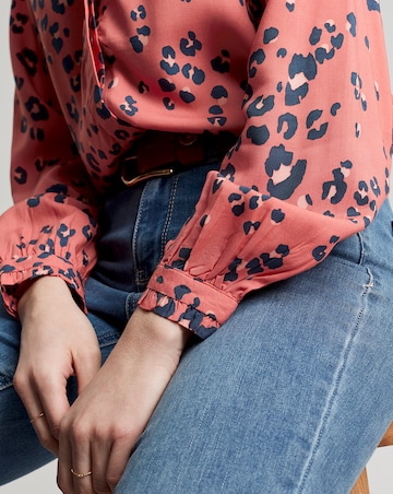 Joules Leopard Print Concealed Placket Shirt