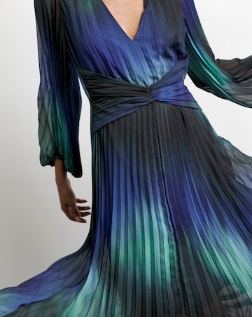 Joanna Hope Asymmetric Pleated Dress