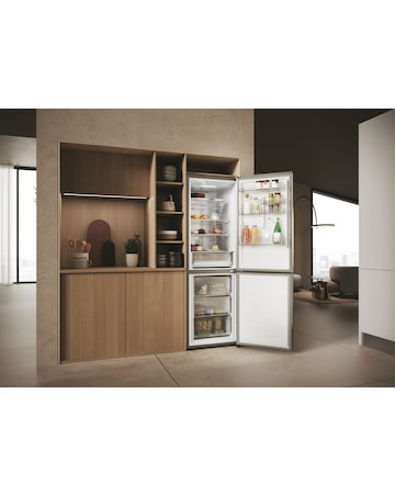 Haier Series 3 HDPW3618DNPK Wifi Connected 185cm 60/40 Fridge Freezer - Silver