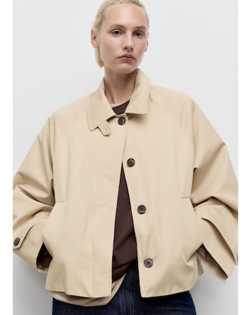 Mango Short Chore Trenchcoat