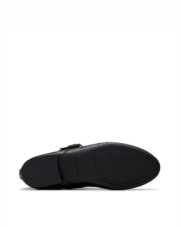 Clarks Black Fawna Jane Leather Ballerina Standard Fit