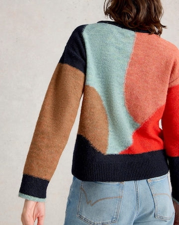 White Stuff Freya Abstract Jumper