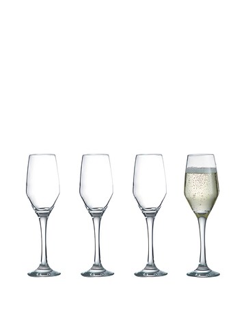 Ravenhead Majestic Set of 4 Flute Glasses