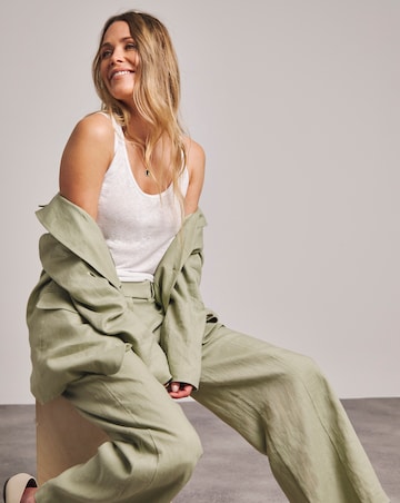 Anthology Premium Linen Wide Leg Trousers