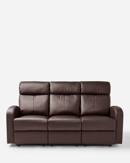 Ramsey Faux Leather Recliner 3 Seater Sofa