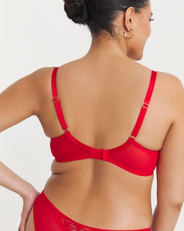 Ann Summers Instinctive Padded Plunge Wired Bra Red