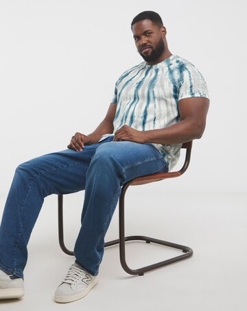 Tie Dye Print T-Shirt- Teal