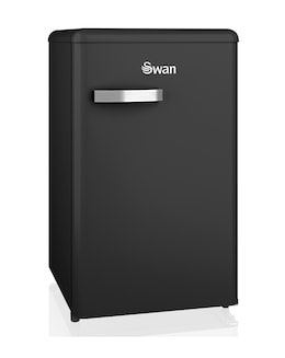 Swan SR11035BNE Retro Under Counter Fridge 90L - Black